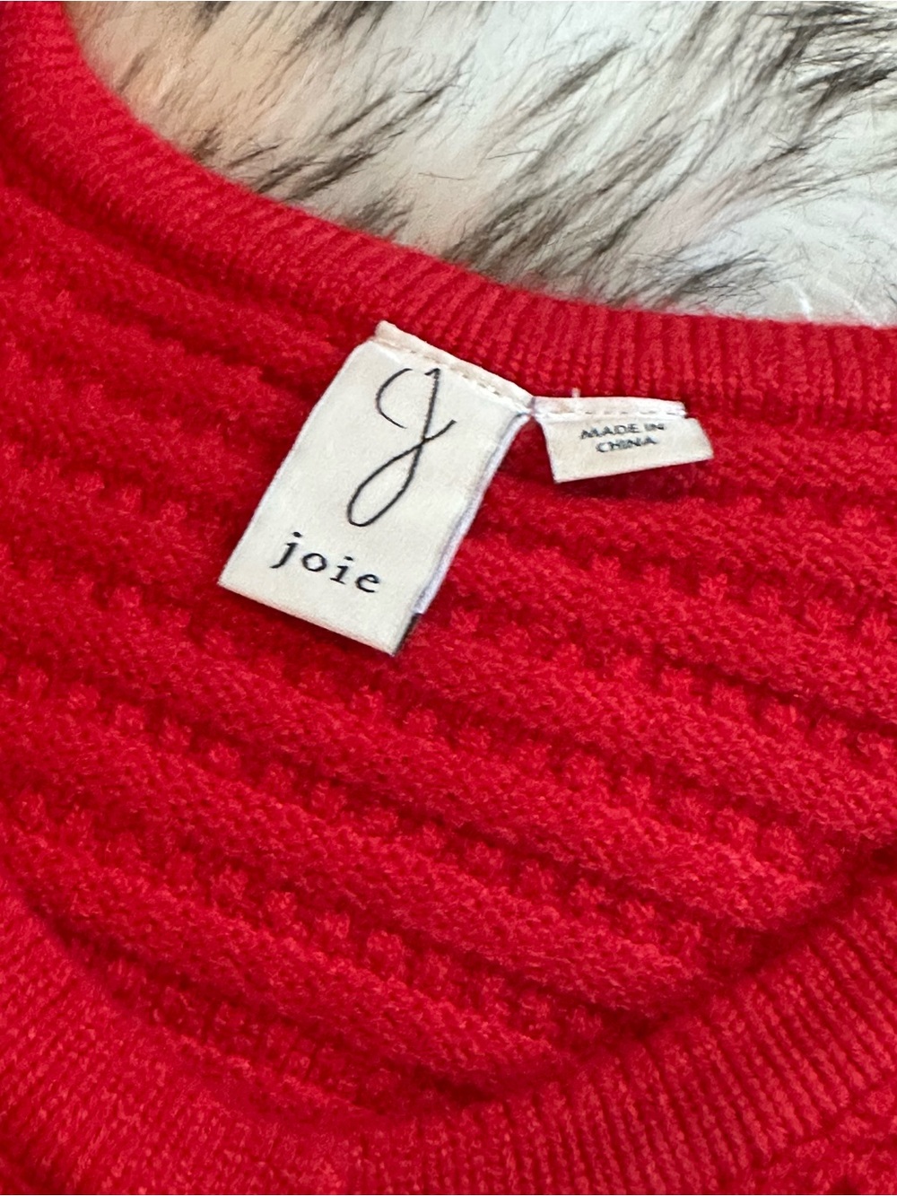 Red Ribbed Knit Button-Front Vest - Picture 4 of 5